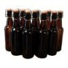 Flip Top Glass Bottles - 12 x 500ml 500ml amber flip top glass bottles - 12 pack
