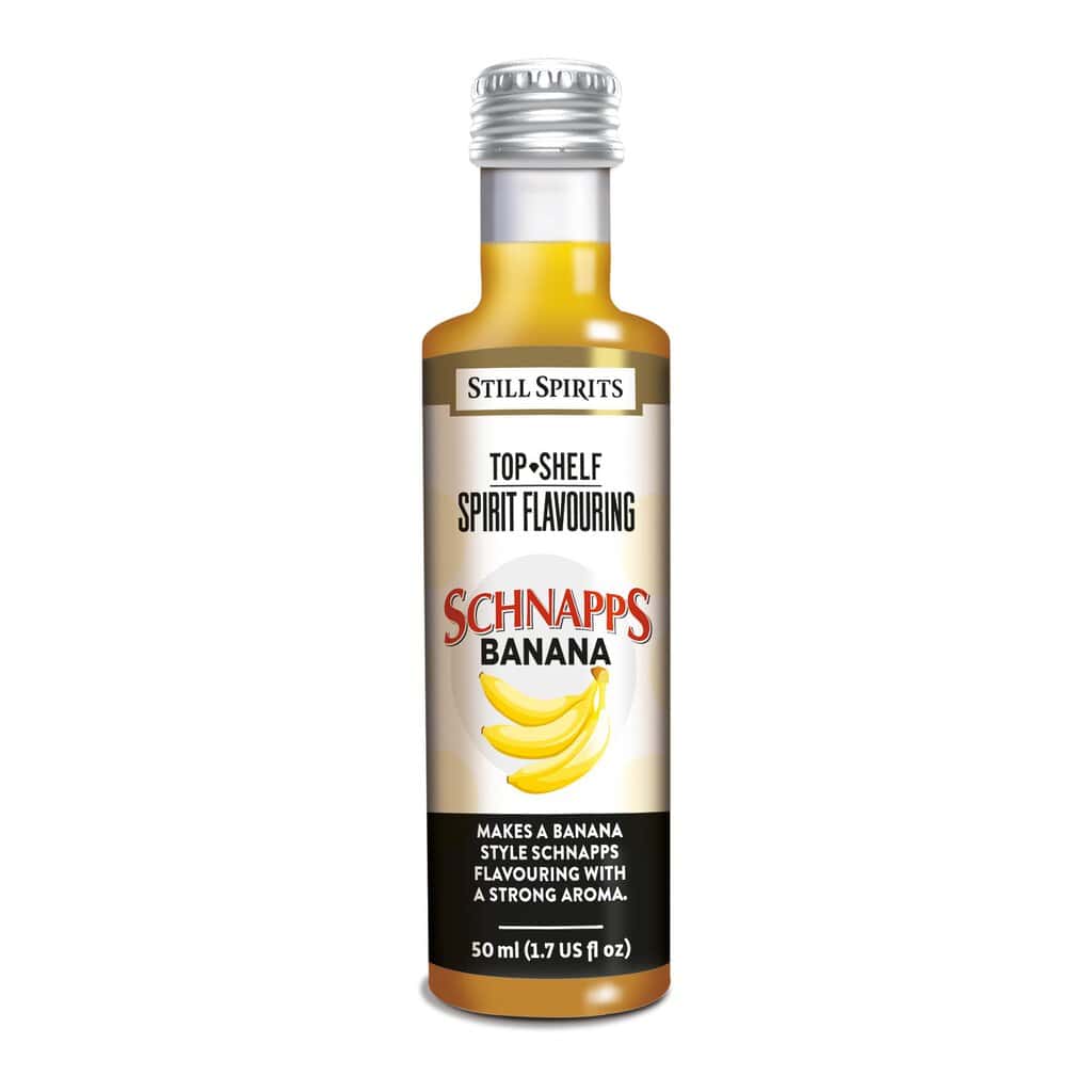 Top Shelf Banana Schnapps Still Spirits Top Shelf Banana Schnapps flavouring bottle