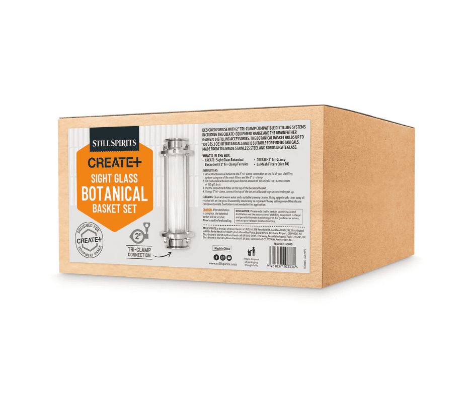 Still Spirits Create+ Sight Glass Botanical Basket Set Still Spirits Create+ Sight Glass Botanical Basket Set - Box