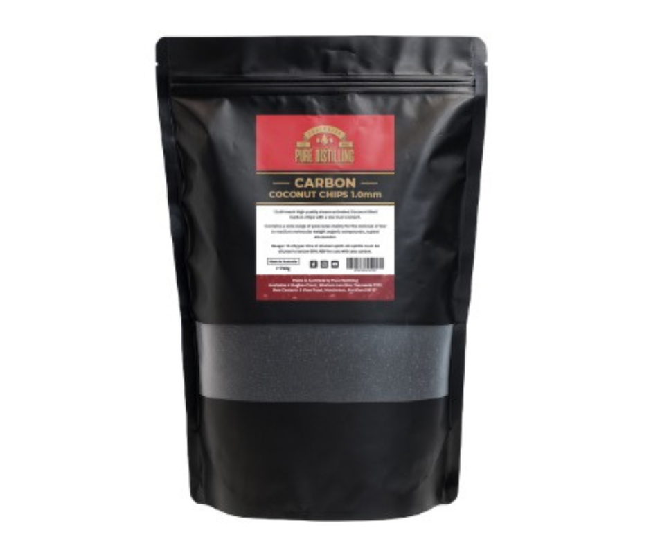 Pure Distilling Carbon Coconut Chips 1.0mm - 750g Pure Distilling Carbon Coconut Chips 1.0mm - 750g