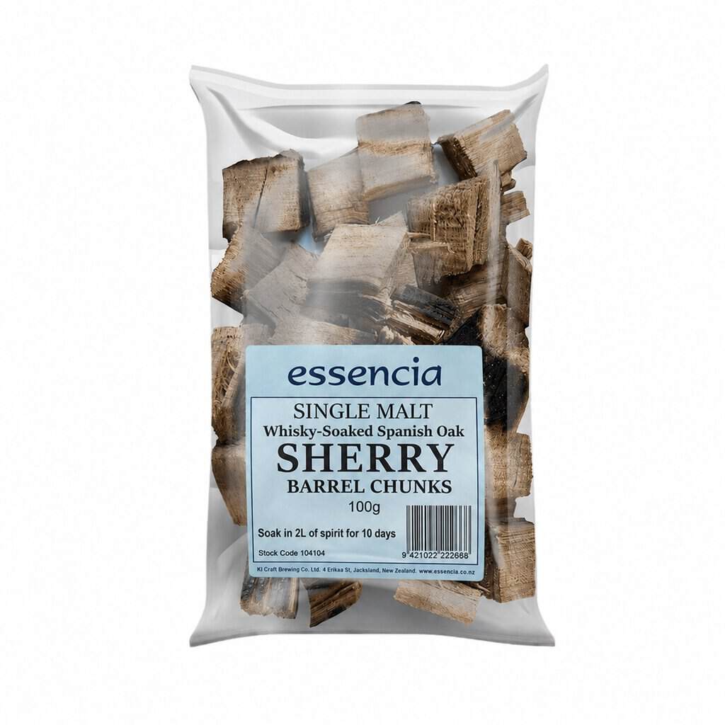 Essencia Whisky Sherry Barrel Chunks - 100g Limited Edition Essencia Whisky Sherry Barrel Chunks - 100g Limited Edition