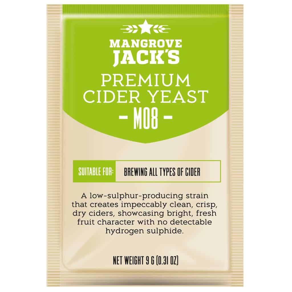 Mangrove Jack's Craft Series Premium Cider Yeast M08 - 9g Mangrove Jack's Craft Series Premium Cider Yeast M08 - 9g