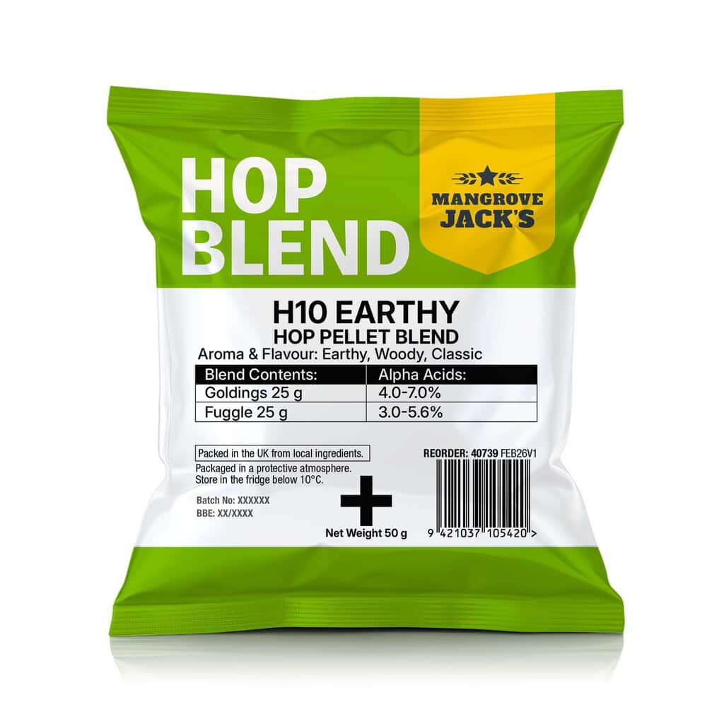 Mangrove Jack's H10 Earthy Hops 50g Mangrove Jack's H10 Earthy Hops 50g