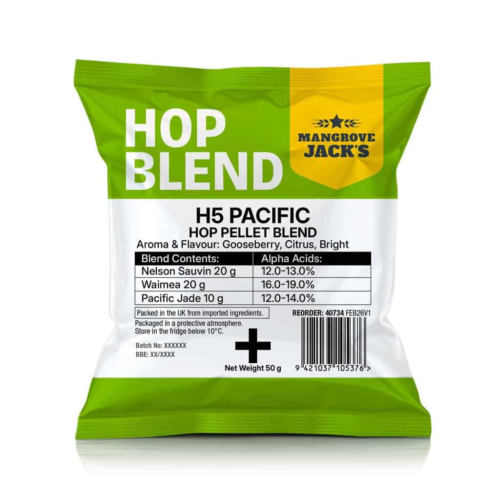 Mangrove Jack's H5 Pacific Hops 50g Mangrove Jack's H5 Pacific Hops 50g