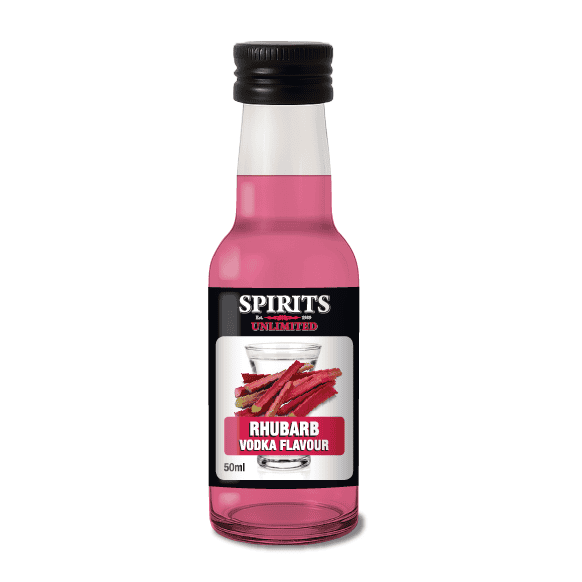 Spirits Unlimited Rhubarb Fruit Vodka Spirits Unlimited Rhubarb Fruit Vodka 50ml bottle