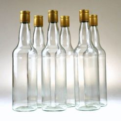 Glass Spirit Bottles & Metal Spirit Caps. 1125ml x 12