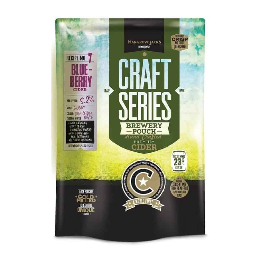 Mangrove Jacks Craft Series Blueberry Cider Home Brew Supplies NZ