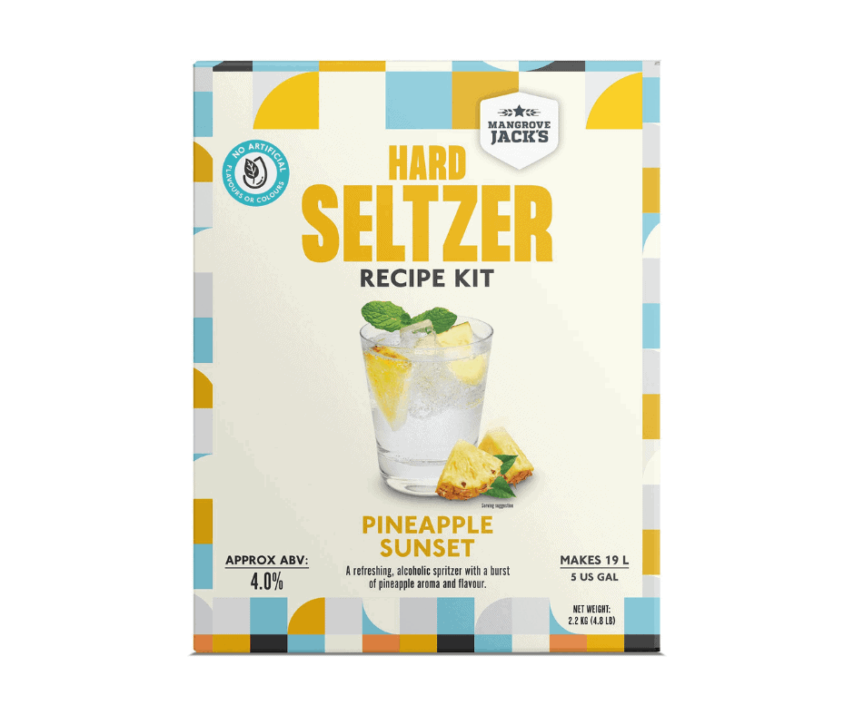Pineapple Hard Seltzer Home Brew Seltzer NZ (Loyalty Savings)