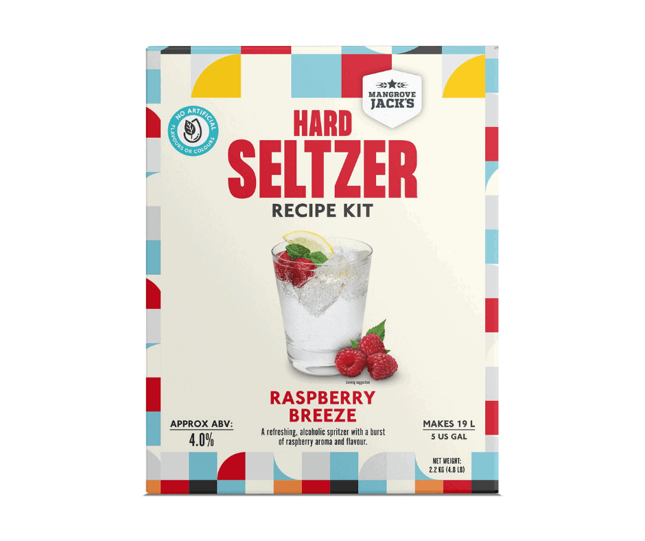 Raspberry Hard Seltzer Home Brew Seltzer NZ (Loyalty Savings)