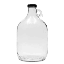 5L Glass Demijohn with Cap