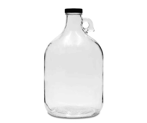 5L Glass Demijohn with Cap