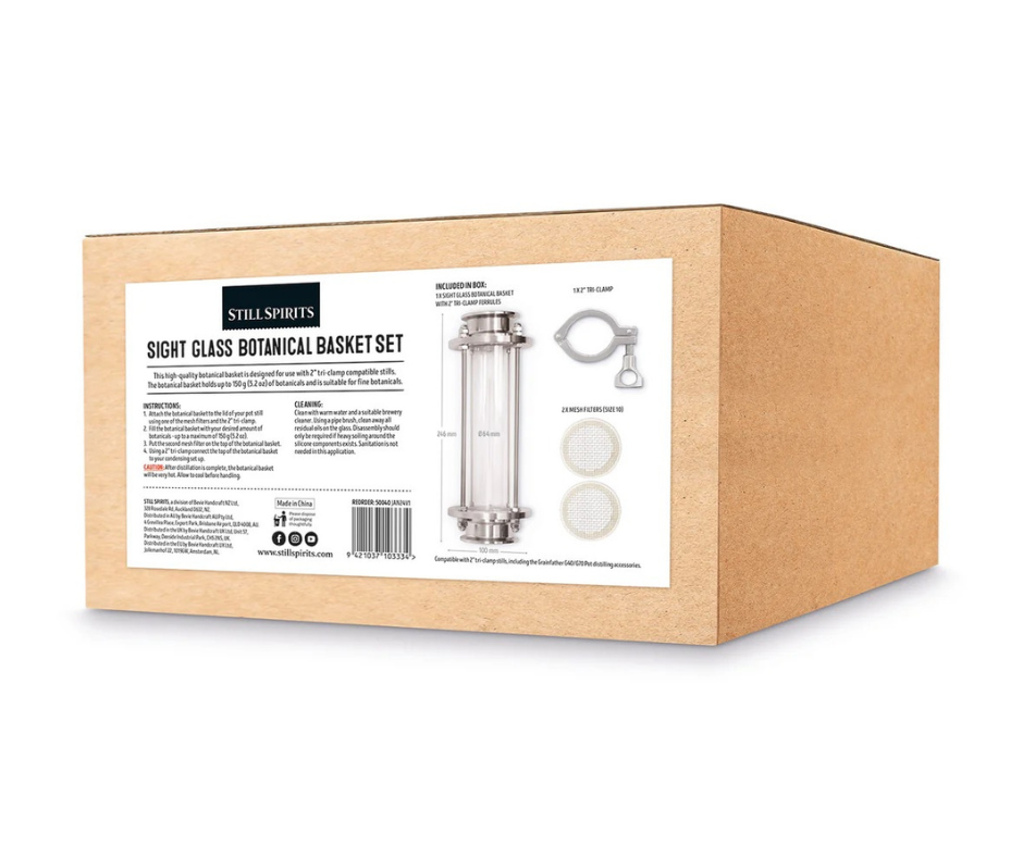 Still Spirits Create+ Sight Glass Botanical Basket Set Still Spirits Create+ Sight Glass Botanical Basket Set Box