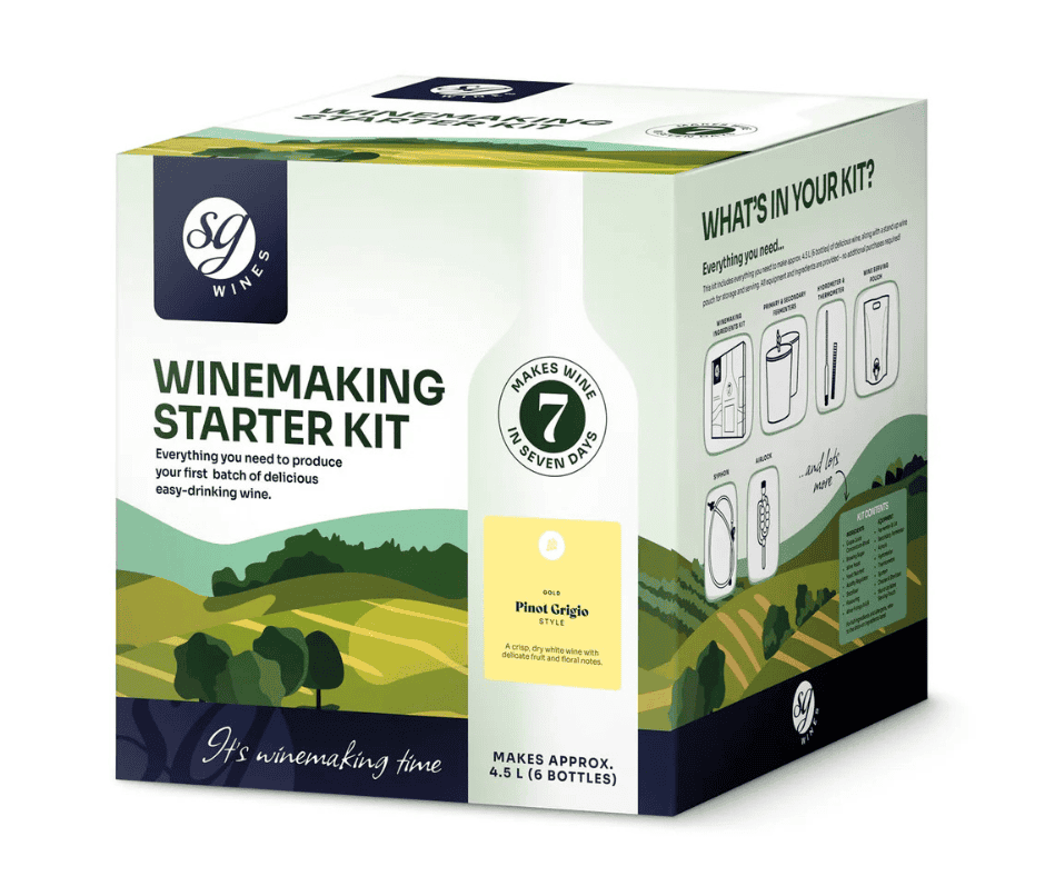 SG Wines Winemaking Starter Kit – Pinot Grigio Home Brew Wine