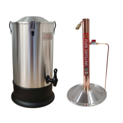 Pure Distilling Boiler & Copper Condenser