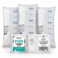 Still Spirits Pure Turbo Production Pack with three 2kg Turbo Sugar bags, Pure Turbo Yeast and Turbo Clear